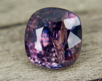 Natural Multi Coloured Sapphire | Blue Pink Purple | Cushion  Cut | 1.26 Carat | 5.94x5.58mm | Coloured Sapphire  | Engagement Rings