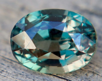 Natural Australian Green Sapphire 1.12 Carat Oval Cut | Untreated Loose Sapphire | Rare Earth Mined Gemstone | Engagement Ring Stone