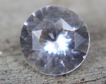 Natural Colourless Sapphire | Round Cut | 6 mm | Untreated Sapphire | Loose Gemstone | Engagement Ring | Birthday gifts | Jewellery Making