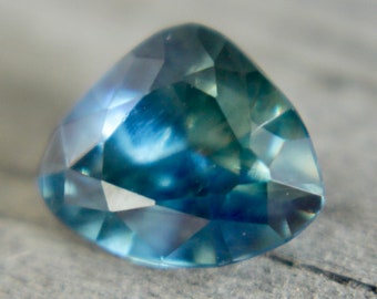 Natural Blue Green Sapphire | Trillion Cut | 7.20x6.04 mm | 1.12 Carat | Loose Corundum | Unset Sapphire | Engagement Rings | Sapphire Ring