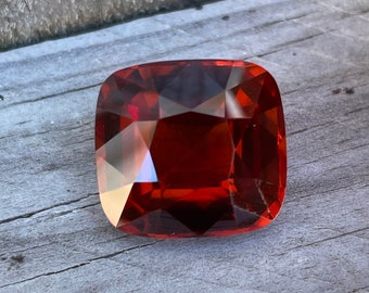 Natural Hessonite Garnet | Cushion Cut | 18.82 Carat | 15.83x14.80x9.64 mm | Loose Garnet | Jewellery Making Gemstones | Pendants