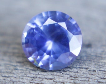 Natural Blue Sapphire | Round Cut | 5.20 mm | 0.64 Carat | Unheated Gemstones | Unburnt Gemstones  | Untreated | Ceylon Sapphire