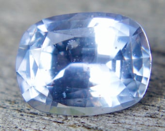 Natural Pale Blue Sapphire | Cushion Cut | 7.65x5.90 mm | 1.43 Carat | Unheated Untreated Sapphire | Loose Sapphire | Blue Sapphire Rings