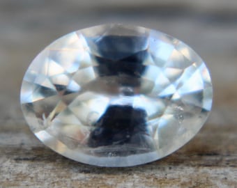 Natural White Sapphire | Oval Cut | 7.62x5.71 mm | Unheated | Untreated | Loose Colourless Sapphire