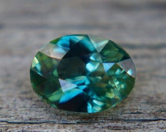 Natural Parti Sapphire 1.08 Ct Oval Cut Loose Gemstone, Green Yellow Sapphire, Madagascar Sapphire, Untreated Sapphire for Ring