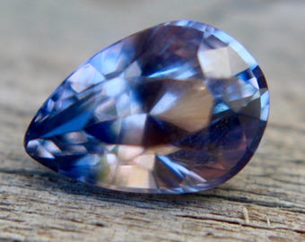 Natural Blue Pink Sapphire | Bi Coloured Sapphire | Pear Cut | 8.30x5.70 mm | Engagement Rings | Sapphire Jewellery | Coloured Sapphires |