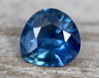 Natural Blue Sapphire | Pear Cut | 0.78 Carat | 6x5.73 mm | Loose Sapphire | Unset Stone | Unheated Untreated | Sapphire Gemstone