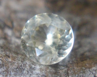 Natural Pale Champagne Sapphire | Round Cut | 5.40 mm | Unheated | Untreated | Beautiful Yellow Champagne SAPPHIRE