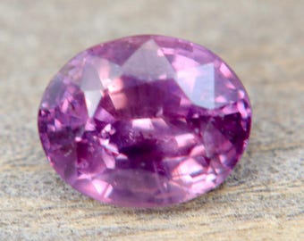 Natural Pinkish Purple Sapphire | Oval Cut | 7.50x6.10 mm | 1.82 Carat | Loose Sapphire | Natural Purple Sapphire Ring | Unset Sapphire
