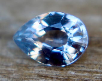 Natural Pale Purple Sapphire | Pear Cut | 0.77 Carat | 7x5 mm | Genuine Earth Mined Natural Gemstones | Jewellery Making Supplies