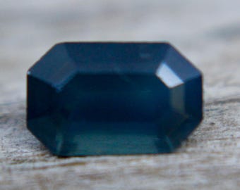 Natural Teal Sapphire | Emerald Cut | 7.41x4.75 mm | 1.07 Carat | Unset Sapphire | Engagement Ring | Birthday Gift Ideas | Jewellery