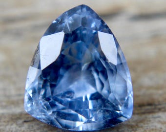 Natural Blue Sapphire | Trillion Cut | 7.42x6.42 mm | 1.65 Carat |  Loose Natural Sapphire Gemstone