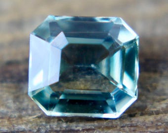 Natural Green Sapphire | Asscher Cut | 0.82 Carat | 5.34x4.93 mm | Unheated | Peacock Sapphire | Natural Green Sapphire | Jeweller