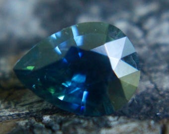 Natural Blue Green Sapphire | Pear Cut | 7.88x5.85 mm | 1.05 Carat | No Enhancements | Loose Sapphires | Engagement Ring | Sapphire Ring |