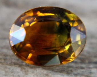 Natural Bi Coloured Sapphire | Oval Cut | 1.98 Carat | 8X6 mm | Sapphire Crystals | Self Made Jewellery Making Projects | Natural Gemstones