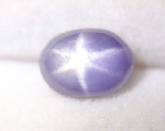 Natural Purple Star Sapphire 1.90ct Ceylon Unheated Oval Cabochon Loose Gemstone Asterism