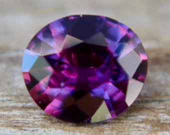 Natural Purple Sapphire | Oval Cut | 0.98 Carat | 6.77x5.96 mm | Loose Sapphire | Purple Sapphire Rings | Engagement Ring | Sapphire Ring