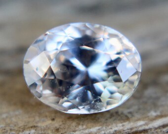 Natural White Sapphire | Oval Cut | 1.40 Carat | 7.32x5.62 mm | Unheated Sapphire | Engagement Rings