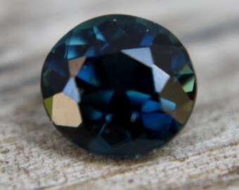 Natural Blue Green Sapphire | Oval Cut | 5.77x5.39 mm | 0.89 Carat | Unheated Untreated Sapphire | Sapphire Ring | Sapphire Jewellery