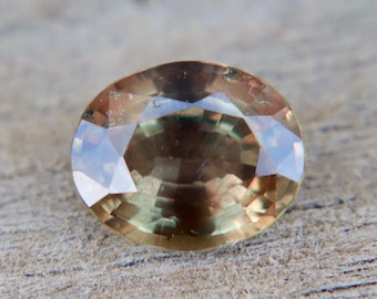 Rare Coloured Natural Mixed Coloured Sapphire | Green-Pink Sapphire | Oval Cut | 1.52 Carat | 7.66x6.10mm | Loose Sapphire