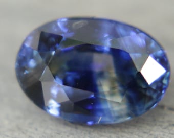 Natural Blue Yellow Sapphire | Bi Coloured Sapphire | 1.19 Carat | 7x5 mm | Oval Cut | Jewellery Making Projects | Loose Gemstones |Crystals