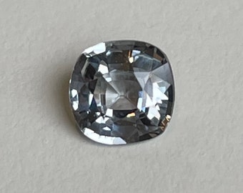 Natural White Sapphire | Cushion Cut | 5.13x5.02 mm | 0.63 Carat | Loose Sapphire | Unset Unheated Untreated Gemstone | Genuine Sapphire