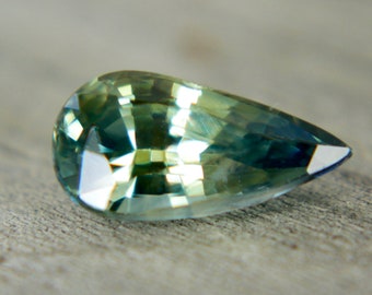 Natural Parti Sapphire | Pear Cut | 8.54x4.44 mm | 1.12 Carat | Unheated Untreated Sapphire | Unique Bi Colour Sapphire Rings |