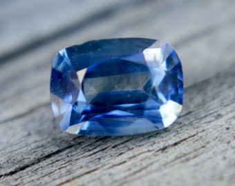 Natural Peacock Blue Sapphire | Cushion Cut | 6.13x4.47 mm | 0.77 Carat | LOOSE SAPPHIRE | Engagement Rings | Wedding Bands | Rings