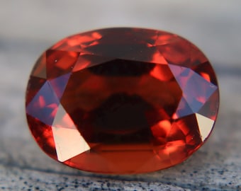 Extremely Rare Scarlet Red Spinel 4.04 Ct, Untreated Ceylon Spinel, Oval Cut Red Orange Loose Gemstone