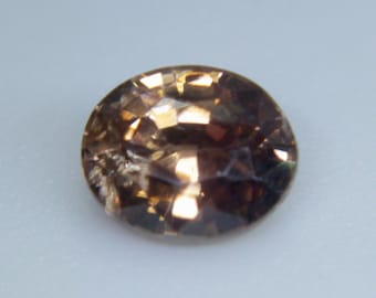 Natural Brown Sapphire | Oval Cut | 5.49x4.55 mm | Worldwide Free Shipping | Ceylon Brown Sapphire