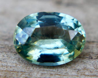 Loose Blue Green Sapphire | Oval Cut | 6.70x5.40 mm | 0.80 Carat | Unheated Untreated Sapphire | Natural Bi Colour Sapphire | Sapphire Rings