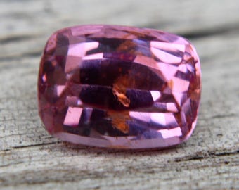 Natural Pink Orange Spinel | Cushion Cut | 6.51x5.56 mm | Unheated Spinel | Spinel Rings | Engagement Rings | Gemstones Jewellery