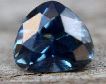 Natural Teal Blue Sapphire | Trillion Cut | 6.35 mm | 1.02 Carat | Loose Green Blue Sapphire | Engagement Ring | Genuine Sapphire Stones