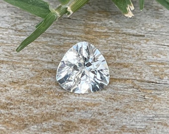 Natural White Sapphire | Trillion Cut | 5.20 mm | Unheated Untreated Sapphire | Clean Gemstones | Colourless Sapphire | Sapphire Ring