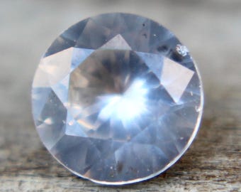Natural White Sapphire | Round Cut | 0.68 Carat | 5.57 mm | Engagement Rings | White Sapphire Rings | Loose Gemstone | Engagement Jewellery