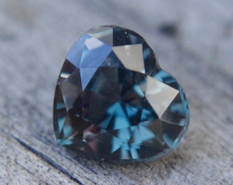 Natural Parti Sapphire | Heart Cut | 1.26 Carat | 6.50x5.80  mm | Engagement Ring | Purple Sapphire Ring | Unique Coloured Stone