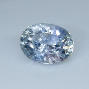 Natural Pale Blue Sapphire | Loose Bi Colour Sapphire  | Oval Cut | | 2.07 Carat | 8.02x6.30 mm | Unique Colour Sapphire | Sapphire