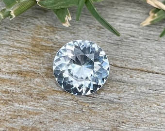 Natural White Sapphire | Round Cut | 6.17 mm | Clean | Ceylon Colourless Sapphire