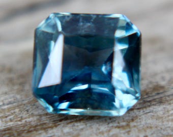 Natural Green Sapphire | Emerald Cut | 5.58x5.26 mm | 1.02 Carat |  Unheated Untreated Sapphire | Unset Sapphire | Birth Stone | Jewellery