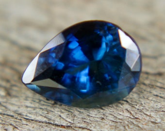 Natural Blue Sapphire | Pear Cut | 1.30 Carat | 7.80x5.42 mm | Loose Sapphire | Crystals | Sapphire Gemstone | Blue Sapphire Gold Jewellery