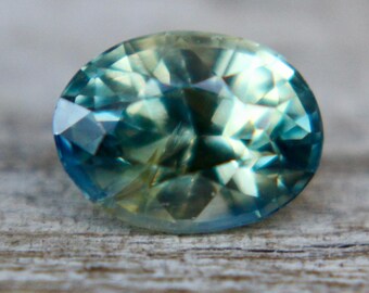 Natural Parti Sapphire | Oval Cut | 6.48x4.86 mm | Unheated Sapphire Gemstones | Genuine Earth Mined/Sourced Gemstones | Sapphire Rings