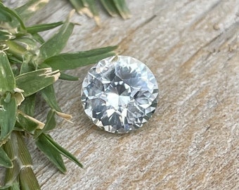 Natural White Sapphire | 6.19 mm | 1.31 Carat | Round Cut | Engagement Ring | Sapphire Ring | Sapphire Ring | White Sapphire Ring