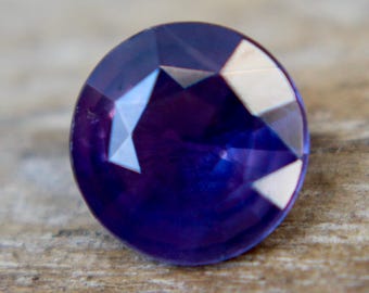 Natural Purple Sapphire | Round Cut | 0.96 Carat | 6.35 mm | Engagement Rings | Jewellery Making  | Jewellery Tools | Birth Stones