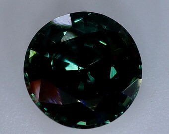 Natural Green Sapphire | Round Cut | 1.61 Carat | 7.33 mm | Loose Sapphire | Jewellery Design | Ring Setting | Sapphire Engagement Ring