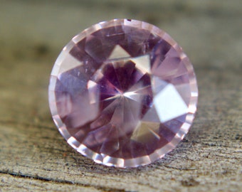 Natural Pale Pink Sapphire | Round Cut | 2.26 Carat |  7.72 mm | Eye Clean | Ceylon Sapphire Gemstones Crystals | Natural Gemstones |