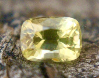 Natural Yellow Sapphire | Cushion Cut | 6.36x4.76 mm | 1.14 Carat | Yellow Sapphire | Ceylon Sapphire | Engagement Ring | Unburnt Gems