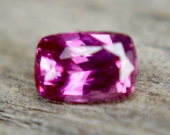 Natural Hot Pink Sapphire | Cushion Cut | 6x4 mm | 0.94 Carat | Loose Pink Sapphire | Engagement Rings | Genuine Sapphire Stones