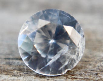 Natural White Sapphire | Round Cut | 0.63 Carat | 5.40 mm | Engagement Rings | Loose Sapphire | Natural Gemstones | Natural Colourless Stone