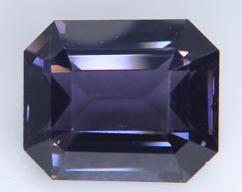 Natural Purple Spinel 4.85 Ct Emerald Cut Ceylon Untreated Loose Gemstone for Engagement Ring or Pendant