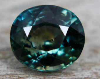 Natural Green Sapphire  | Oval Cut | 1.28 Carat | 6.47x5.81 mm | Jewellery making supplies | Ring design | jewellery design | stones